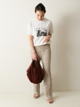 「U by SPICK&SPAN（ユーバイスピックアンドスパン）のアイテム」を使った、Kateさん（レディース・163cm）の夏コーディネート