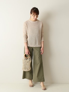 「MARCHER（マルシェ）のアイテム」を使った、Kateさん（レディース・163cm）の夏コーディネート