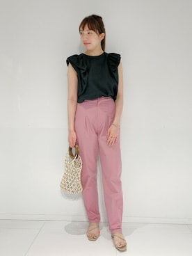 「MARCHER（マルシェ）のアイテム」を使った、Kateさん（レディース・163cm）の夏コーディネート