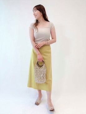 「MARCHER（マルシェ）のアイテム」を使った、Kateさん（レディース・163cm）の夏コーディネート