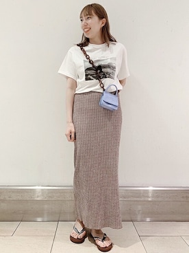 「U by SPICK&SPAN（ユーバイスピックアンドスパン）のアイテム」を使った、Kateさん（レディース・163cm）の夏コーディネート