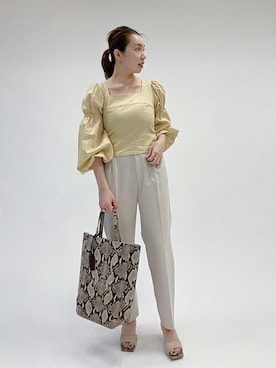 「U by SPICK&SPAN（ユーバイスピックアンドスパン）のアイテム」を使った、Kateさん（レディース・163cm）の夏コーディネート