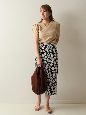 「U by SPICK&SPAN（ユーバイスピックアンドスパン）のアイテム」を使った、Kateさん（レディース・163cm）の夏コーディネート
