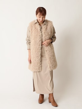 「U by SPICK&SPAN（ユーバイスピックアンドスパン）のアイテム（その他アウター）」を使った、Kateさん（レディース・163cm）の秋コーディネート