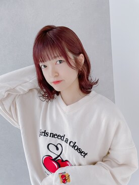 「KIRSH（キルシー）のアイテム（スウェット）」を使った、みきてぃーさん（レディース・156cm）の冬コーディネート