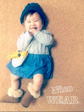 Nico◡̈♥︎さん(キッズ・60cm)の秋コーディネート