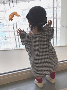 「手羽先フェス」｜Nico◡̈♥︎さん（キッズ・70cm）の春コーディネート
