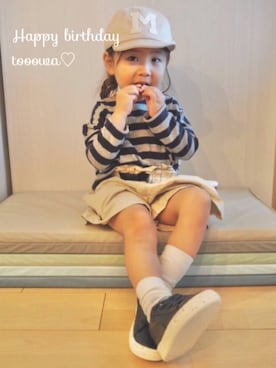 Nico◡̈♥︎さん（キッズ・90cm）の秋コーディネート