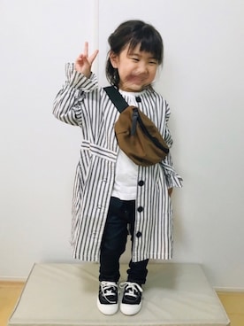 「アイテム（ワンピース/ドレス）」を使った、Nico◡̈♥︎さん（キッズ・90cm）の秋コーディネート
