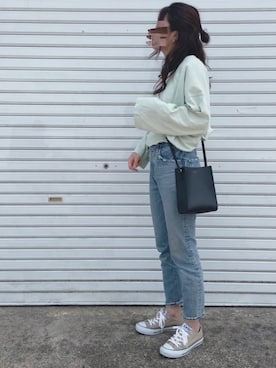 「ALTROSE（アルトローズ）の［ALTROSE/アルトローズ］シンシア A5 スクエア ショルダーバッグ（ショルダーバッグ）」を使った、kie♡さん（レディース・159cm）の春コーディネート