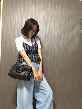 「原宿」｜「アイテム（キャミソール）」を使った、calpaさん（レディース・162cm）の夏コーディネート