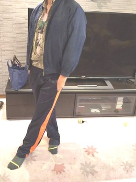 「友達」｜「アイテム（ジャケット/アウター）」を使った、中村 健太郎さん（メンズ・173cm）の夏コーディネート