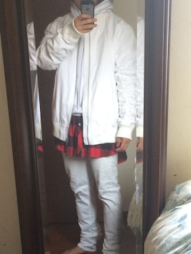 「全身白」｜中村 健太郎さん（メンズ・173cm）の秋コーディネート