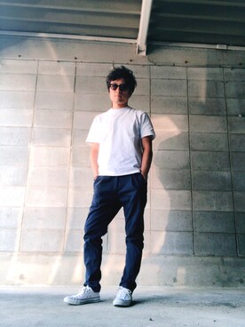 「BALANCE&HARMONY（バランスアンドハーモニー）のアイテム」を使った、りーさん（メンズ・167cm）の春コーディネート