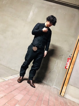 「J.M. WESTON（ジェイエムウエストン）のアイテム（ブーツ）」を使った、shuuuuunさん（メンズ・174cm）の春コーディネート