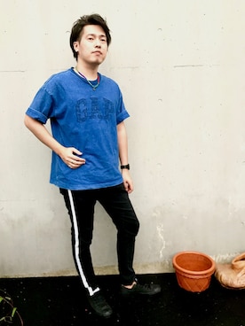 「TMT（ティーエムティー）のアイテム（アクセサリー）」を使った、ピッコロさんさん（メンズ・175cm）の秋コーディネート