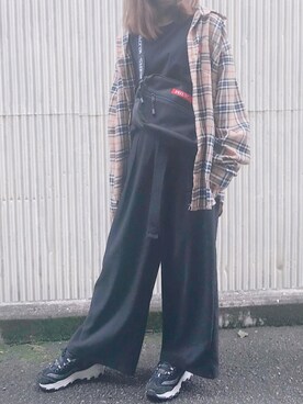 「SONA（ソナ）のアイテム（ベルト）」を使った、ちゅあちゅあさん（レディース・152cm）の秋コーディネート
