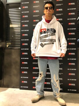 「アイテム（トップス）」を使った、かずきさん（メンズ・175cm・30代）の秋コーディネート