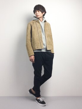 「shama（シャマ）のアイテム」を使った、セキユウスケさん（メンズ・180cm）の冬コーディネート