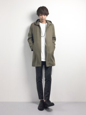「STUDIOUS（ステュディオス）のアイテム（その他アウター）」を使った、セキユウスケさん（メンズ・180cm）の冬コーディネート