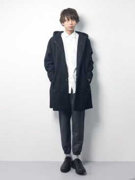 「unrelaxing（アンリラクシング）のアイテム（その他アウター）」を使った、セキユウスケさん（メンズ・180cm）の冬コーディネート