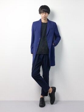 「ADPOSION（アドポーション）のアイテム（ジャケット/アウター）」を使った、セキユウスケさん（メンズ・180cm）の冬コーディネート