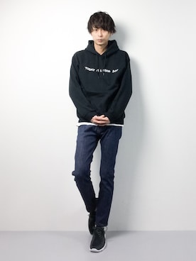 セキユウスケさん（メンズ・180cm）の冬コーディネート