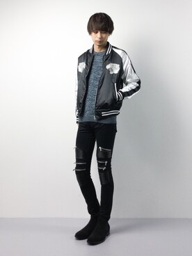 セキユウスケさん（メンズ・180cm）の冬コーディネート