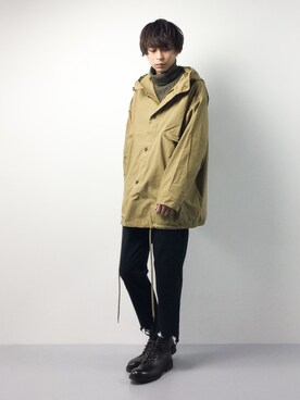 「Journal Standard TRISECT（トライセクト）のアイテム（モッズコート）」を使った、セキユウスケさん（メンズ・180cm）の冬コーディネート
