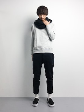 「Burner（バーナー）のアイテム（スウェット）」を使った、セキユウスケさん（メンズ・180cm）の冬コーディネート