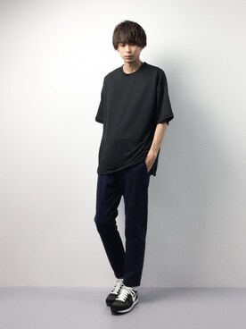 「チャイハネ（チャイハネ）のアイテム（Tシャツ/カットソー）」を使った、セキユウスケさん（メンズ・180cm）の冬コーディネート
