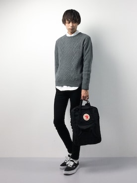 Fjallraven Kanken カンケンバッグ を使ったメンズ人気ファッションコーディネート Wear