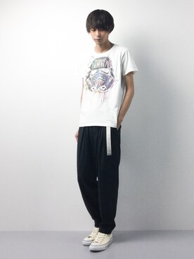 「glamb（グラム）のアイテム（トップス）」を使った、セキユウスケさん（メンズ・180cm）の冬コーディネート