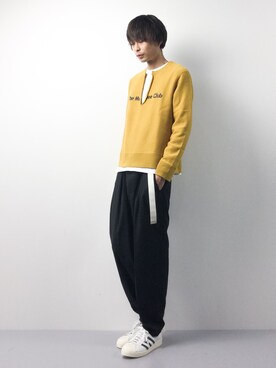 「GLAMB by glamb（グラムバイグラム）のアイテム（Tシャツ/カットソー）」を使った、セキユウスケさん（メンズ・180cm）の冬コーディネート