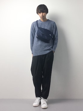 「Champion（チャンピオン）のアイテム（バッグ）」を使った、セキユウスケさん（メンズ・180cm）の春コーディネート