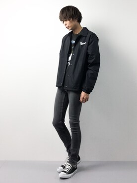 「Carhartt WIP（カーハートダブリューアイピー）のアイテム（ジャケット/アウター）」を使った、セキユウスケさん（メンズ・180cm）の春コーディネート