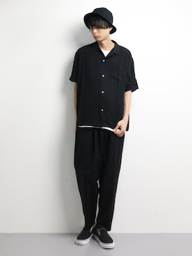 「unrelaxing（アンリラクシング）のアイテム」を使った、セキユウスケさん（メンズ・180cm）の春コーディネート