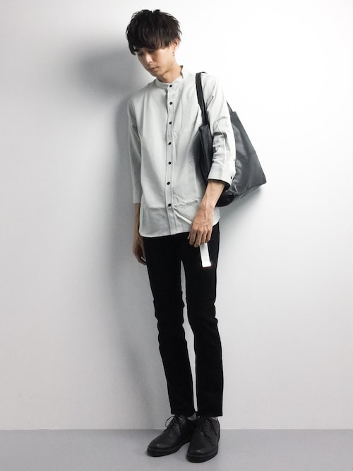 ZOZOTOWN�Z�L���E�X�P����̃V���c/�u���E�X�uT/R �X�g���b�` �o���h�J���[�V���c(3/4 sleeve)�iMONO-MART�b���m�}�[�g�j�v���g�����R�[�f�B�l�[�g