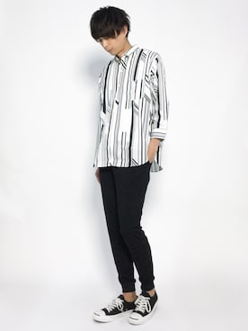 「REPIDO（リピード）のアイテム」を使った、セキユウスケさん（メンズ・180cm）の夏コーディネート