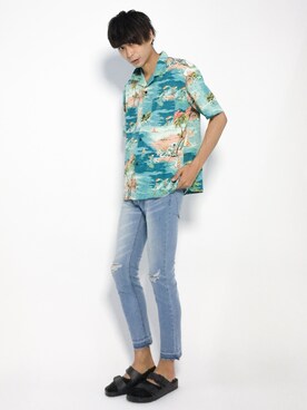 セキユウスケさん（メンズ・180cm）の夏コーディネート