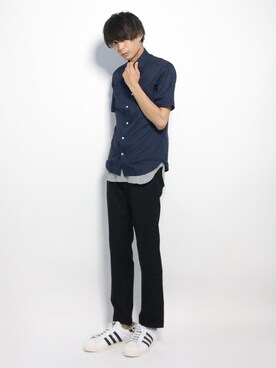 「URBAN RESEARCH（アーバンリサーチ）のアイテム（タンクトップ）」を使った、セキユウスケさん（メンズ・180cm）の夏コーディネート