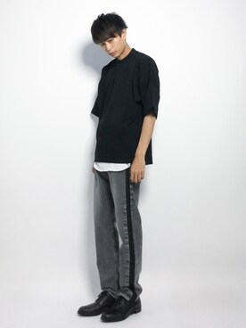 「MONKEY TIME（モンキータイム）のアイテム（Tシャツ/カットソー）」を使った、セキユウスケさん（メンズ・180cm）の夏コーディネート