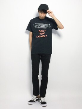 「MONKEY TIME（モンキータイム）のアイテム（Tシャツ/カットソー）」を使った、セキユウスケさん（メンズ・180cm）の夏コーディネート