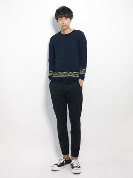 「INASTUDIOS（イーナストゥディオス）のアイテム（パンツ）」を使った、セキユウスケさん（メンズ・180cm）の夏コーディネート