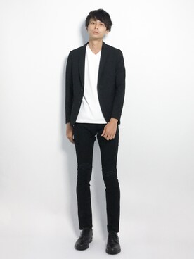 「unrelaxing（アンリラクシング）のアイテム」を使った、セキユウスケさん（メンズ・180cm）の夏コーディネート