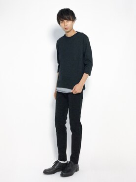 「SHIPS JET BLUE（シップスジェットブルー）のアイテム（Tシャツ/カットソー）」を使った、セキユウスケさん（メンズ・180cm）の夏コーディネート