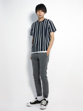 「MACKINTOSH PHILOSOPHY（ﾏｯｷﾝﾄｯｼｭ ﾌｨﾛｿﾌｨｰ）のアイテム」を使った、セキユウスケさん（メンズ・180cm）の夏コーディネート