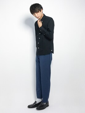 「MACKINTOSH PHILOSOPHY（ﾏｯｷﾝﾄｯｼｭ ﾌｨﾛｿﾌｨｰ）のアイテム」を使った、セキユウスケさん（メンズ・180cm）の夏コーディネート