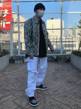 「蛇柄」｜otokuniさん（メンズ・165cm）の春コーディネート