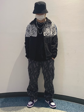 「BlackEyePatch（ブラックアイパッチ）のアイテム（ジャケット/アウター）」を使った、otokuniさん（メンズ・165cm）の秋コーディネート